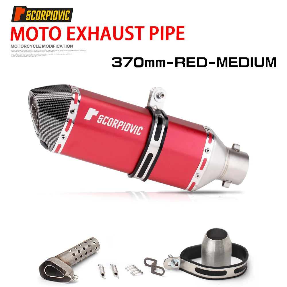 51mm Escape Moto Tube Motorcycle Exhaust Muffler with Db Killer 370MM
