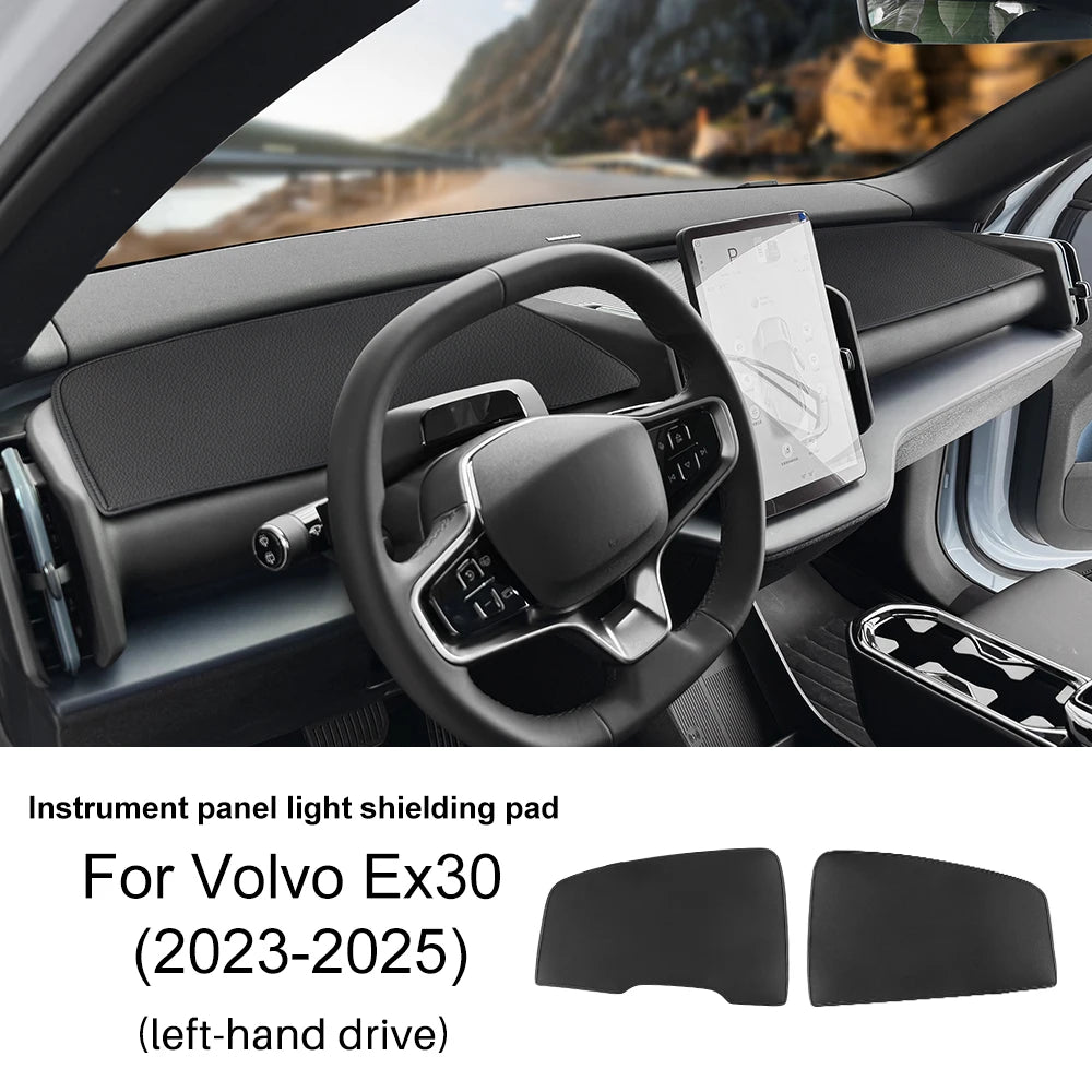 Car Dashboard Cover Pad For Volvo EX30 2023 2024 2025 Sun Shade Avoid Light Mat PU Leather Flannel Anti-UV Accessories LHD RHD