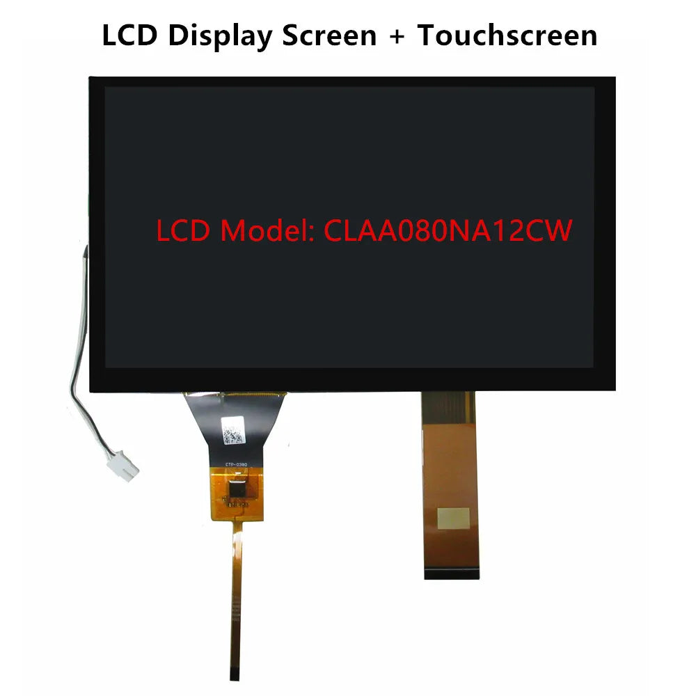 8 Inch HSD080IFW1 CLAA080NA12CW 73003000742B 40Pin LCD Display Screen Panel Digitizer Touchscreen GT911 For Car Navigation DVD