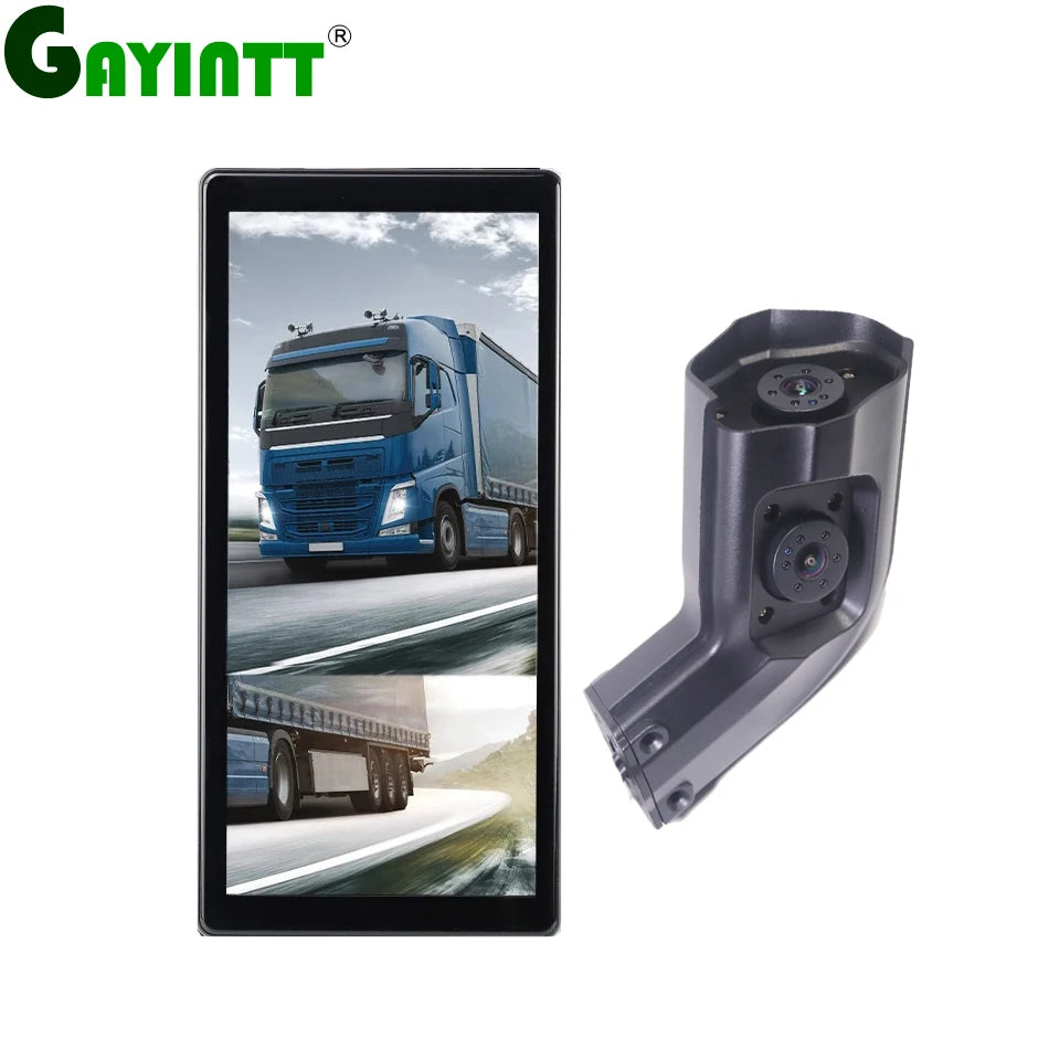 GAYINTT 10.36 Inch AHD BSD Car Side View Vertical Monitor DVR Touch Screen Loop Recording Display For Truck Bus Mirror