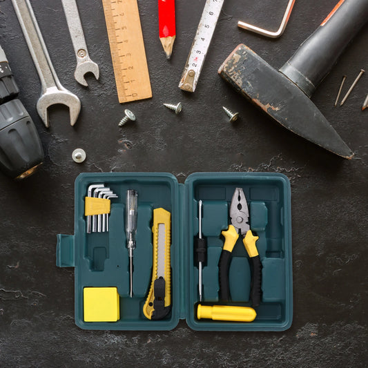 1 set H Tools Kit Durable Case for Home Garage Car Repair Combination Tool Set Mini Storage Portable Workshop Household