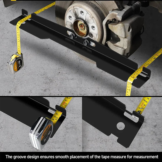 2 Pcs Heavy Duty Wheel Alignment Tool Kit Toe Alignment Tool Plates Hanging Hole Design Suitable Various Vehicles