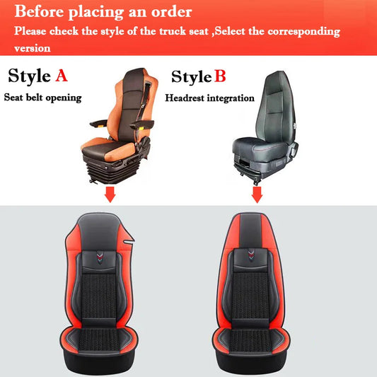 Truck Lorry Bus Auto Seat Cushion Cover for SITRAK C5H G7H HOHAN N7G N5G SCANIA Volvo Benz Renault DAF IVECO Hino TATRA Iveco