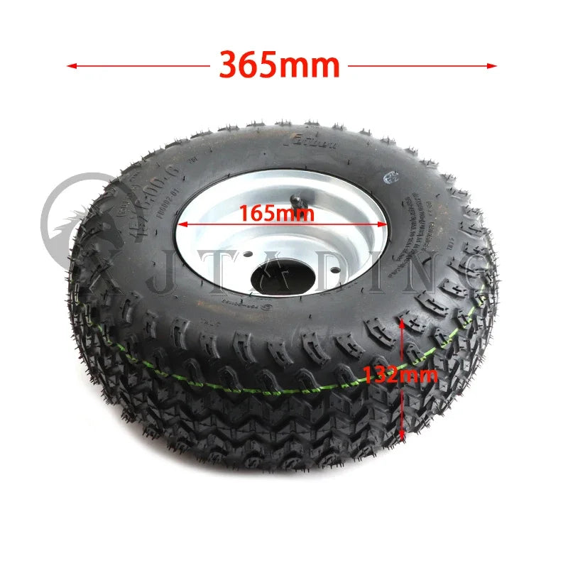 6 inch inflatable wheels 15x6.00-6 Tubeless tire For Lawn mower golf cart ATV Buggy Quad Bike Go Kart farm vehicle vacuum Tyre