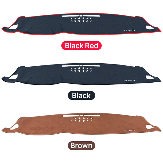 For Volvo V60 2018 2019 2020 2021 2022 2023 2024 2025 Car Dashboard Sun Shade Cover Mat Instrument Desk Non-slip Pad Carpets