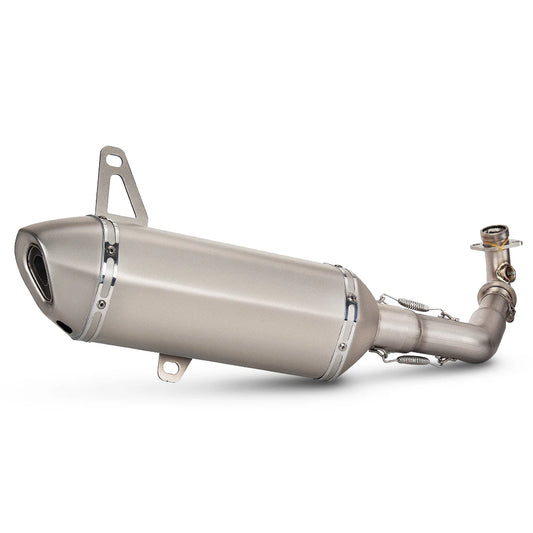 For vespa GTS300 GTS 300 Motorcycle Exhaust Titanium Color Full Set Escape System Slip On Front Link Pipe Muffler Scooter