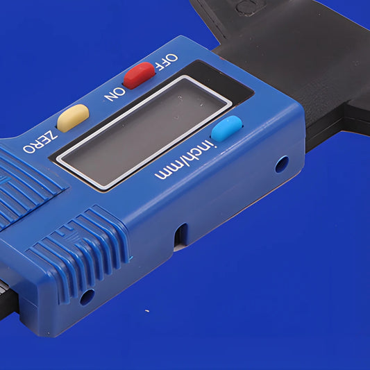 Digital Car Tire Tread Depth Gauge Caliper - LCD Display, Precise Measurement, Easy-to-Use, For Tire & Brake Pad Monitoring