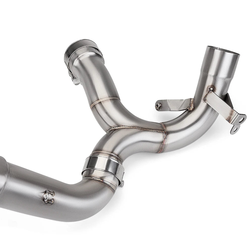 For Multistrada 1200 / S 2010 2011 2012-2014 MTS 1200 Escape Decat Pipe Motorcycle Exhaust Link Pipe Catalyst Delete Pipe