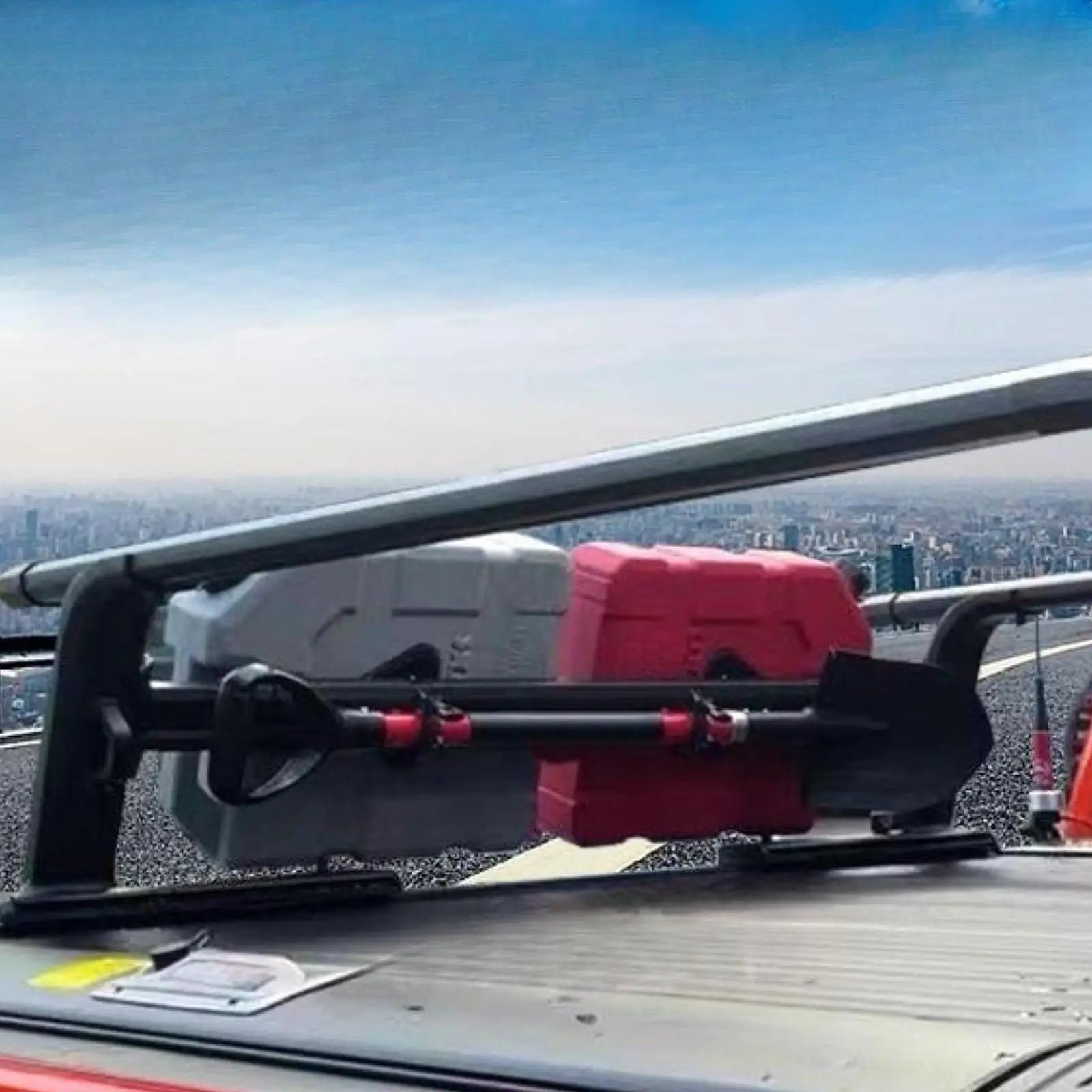 2 soportes para palas de techo de camión M8 de acero inoxidable, accesorios para SUV y camionetas de viaje por carretera.