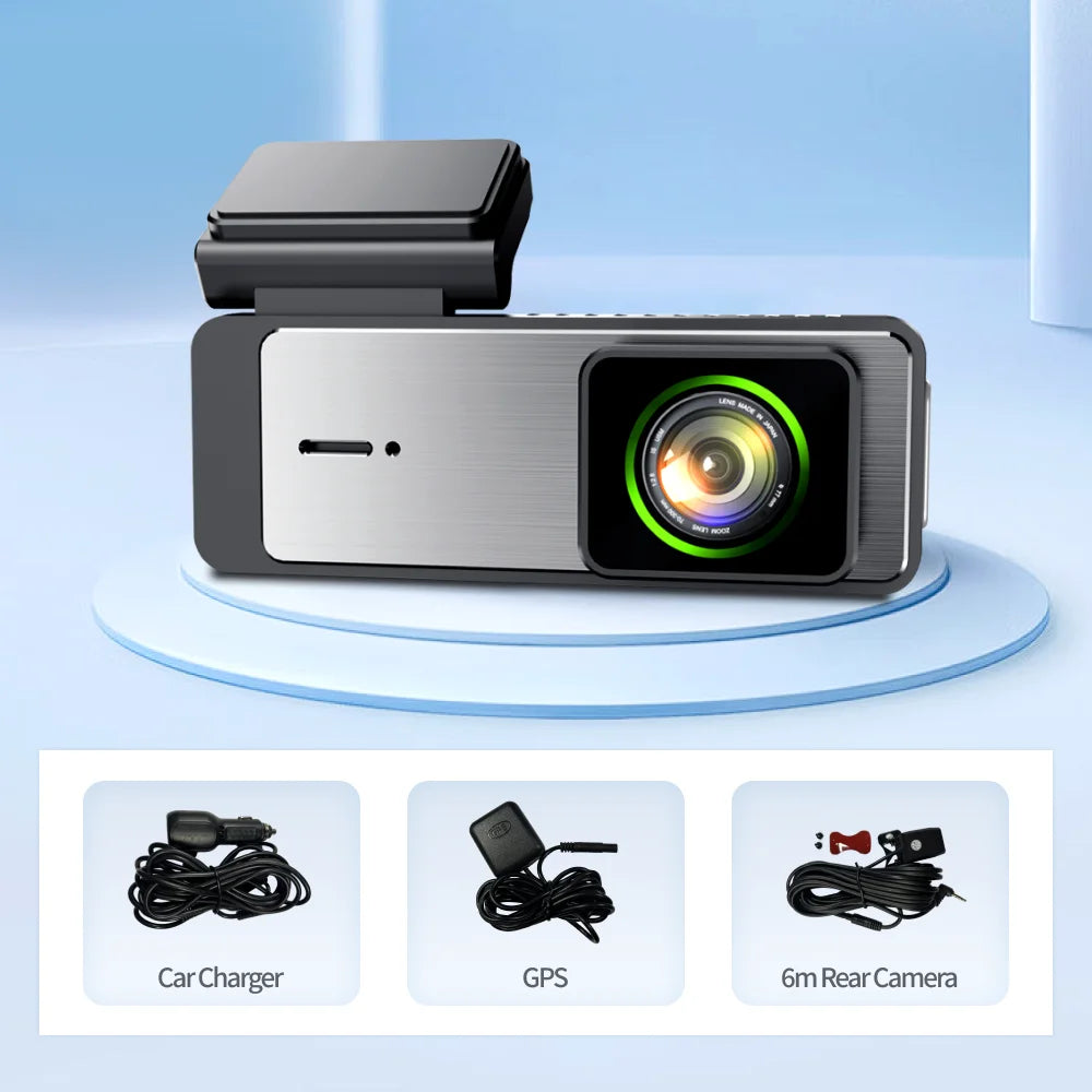 Imagebon Q7 4K Dash Cam with ADAS Car DVR 1.47″ Dash Camera Wifi AR Real-Time Navigation Voice Control