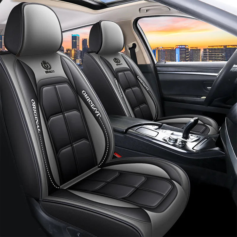 1pc All-inclusive seat cover full leather car seat cushion single seat main and passenger seat cover four seasons universal