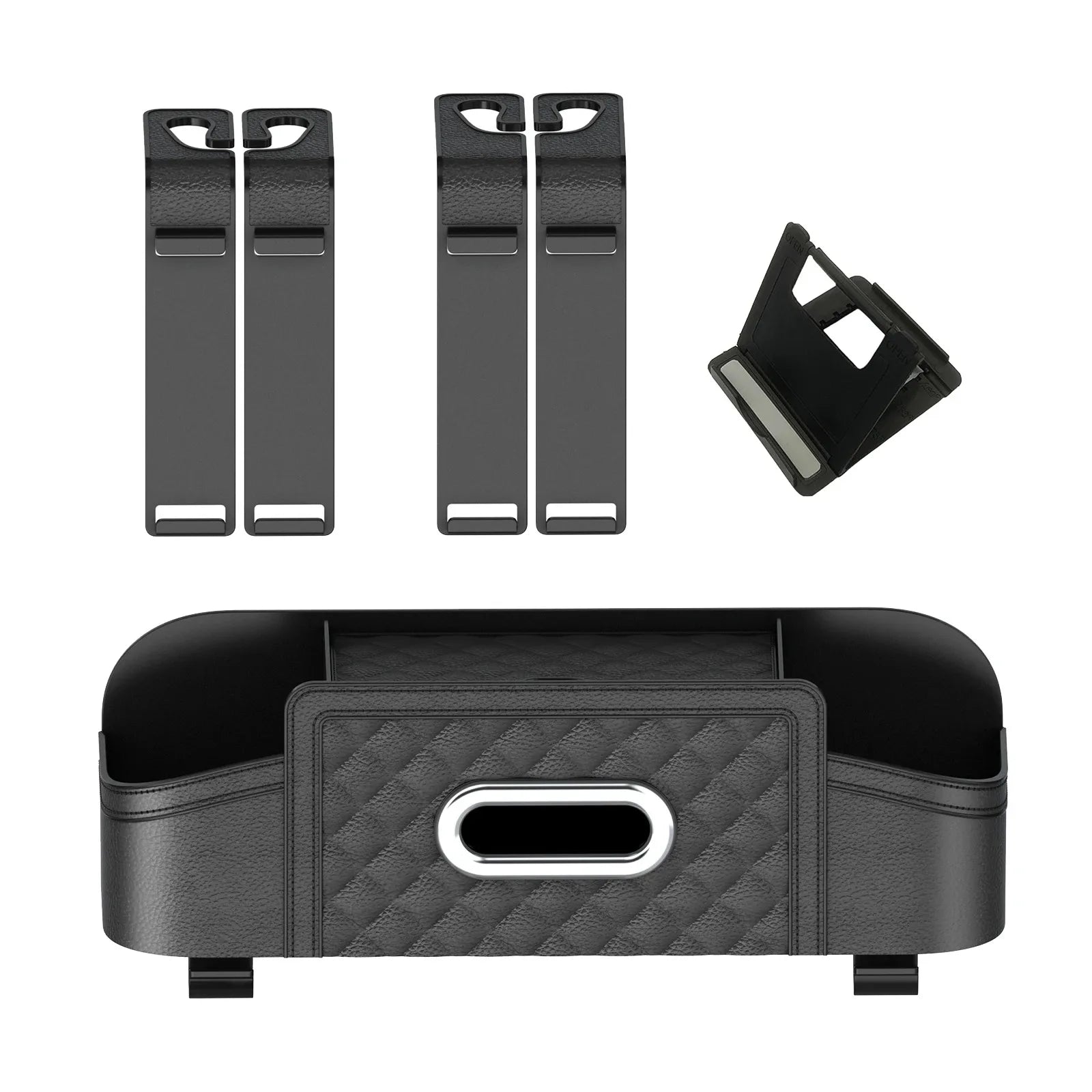 Car Backseat Organizer Storage Box with Hook Auto Interior Decoration Drink Cup Tissue Holder Travel Accessories