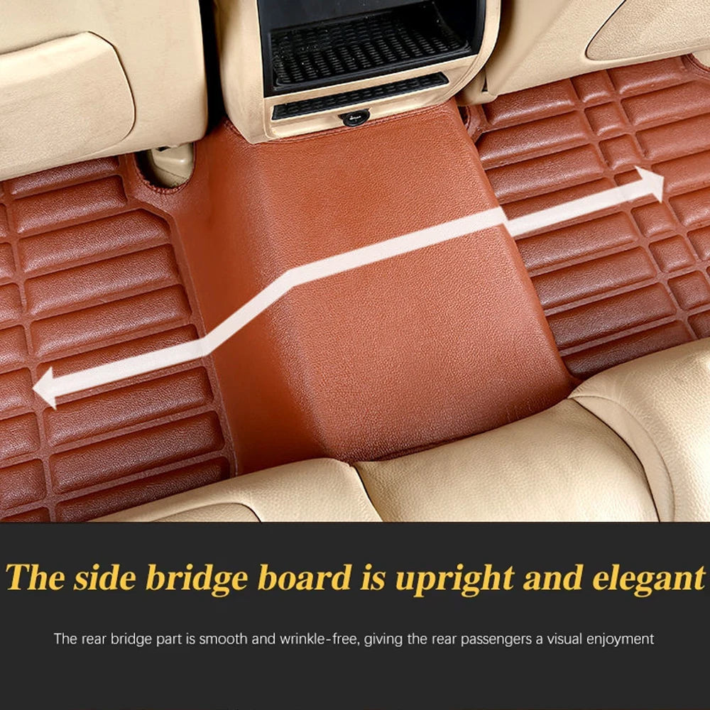 Car Leather Floor Mat for Ford Fiesta ST B299 MK6 WS WT WZ 2009~2017 Anti-dirty Foot Liner Waterproof Carpet Custom Accessories