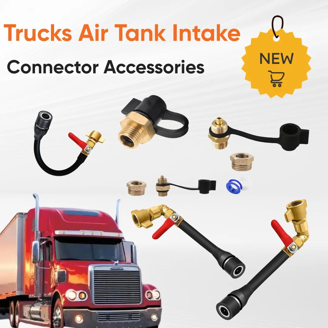 Trucks Air Tank Intake Connector Accessories Connecting Pipe M16 Air Release Valve Truck Air Pipe Dust Connection Pipe Stable