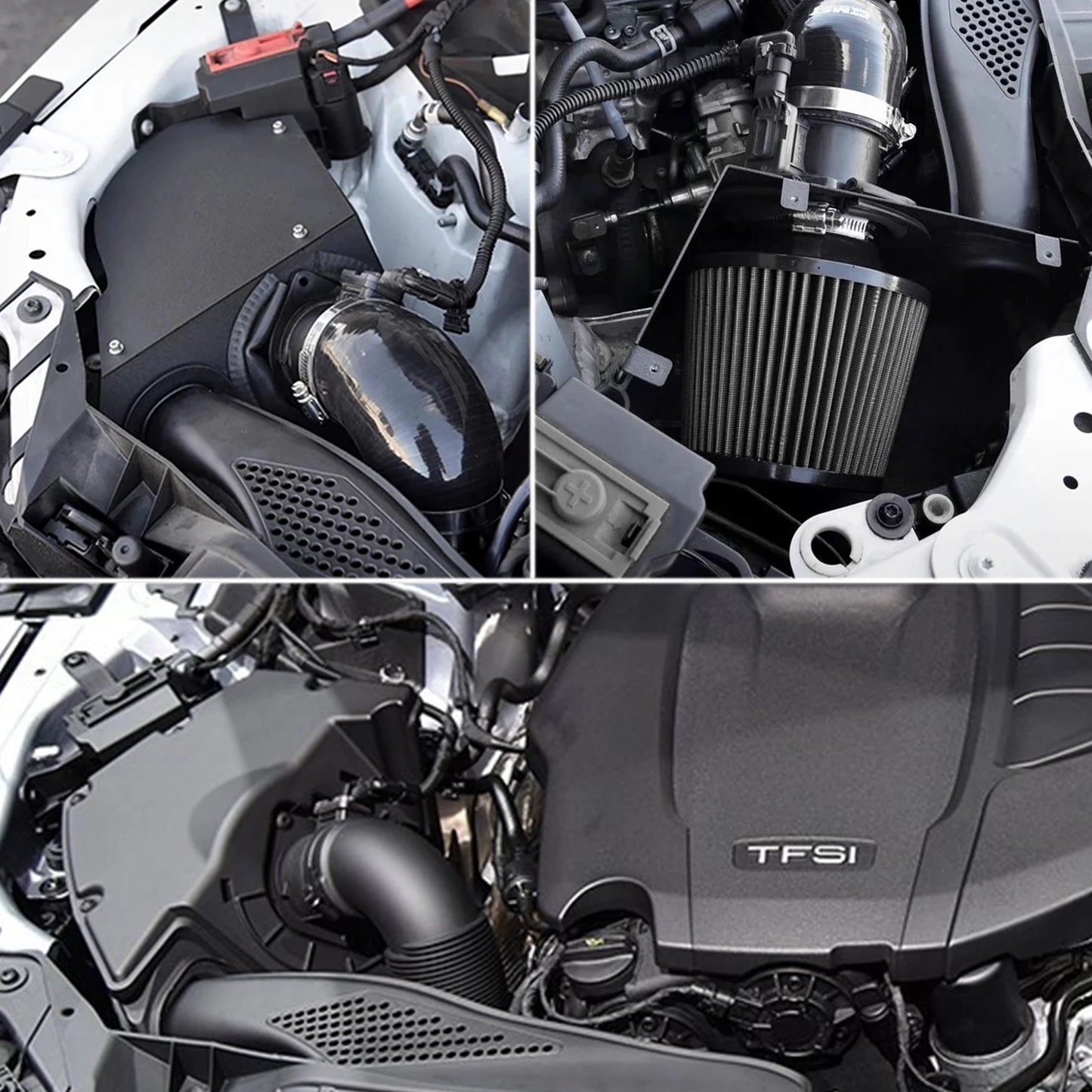 Cold Air Intake Pipe Kit With High Flow Air Filter For 2015-2020 AUDI A4 B9 Quattro 2.0T TFSI Car Accessories