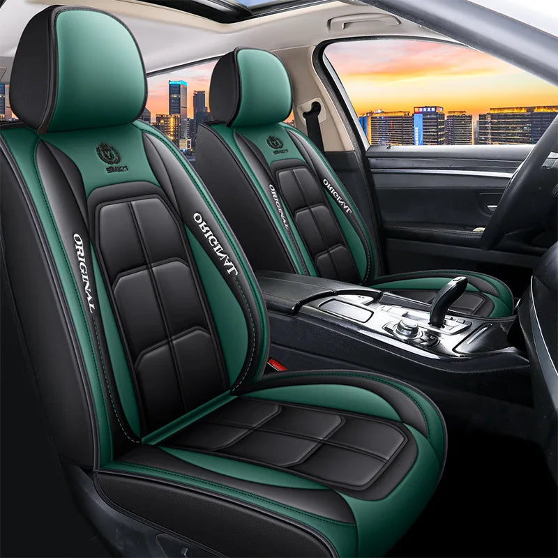 1pc All-inclusive seat cover full leather car seat cushion single seat main and passenger seat cover four seasons universal