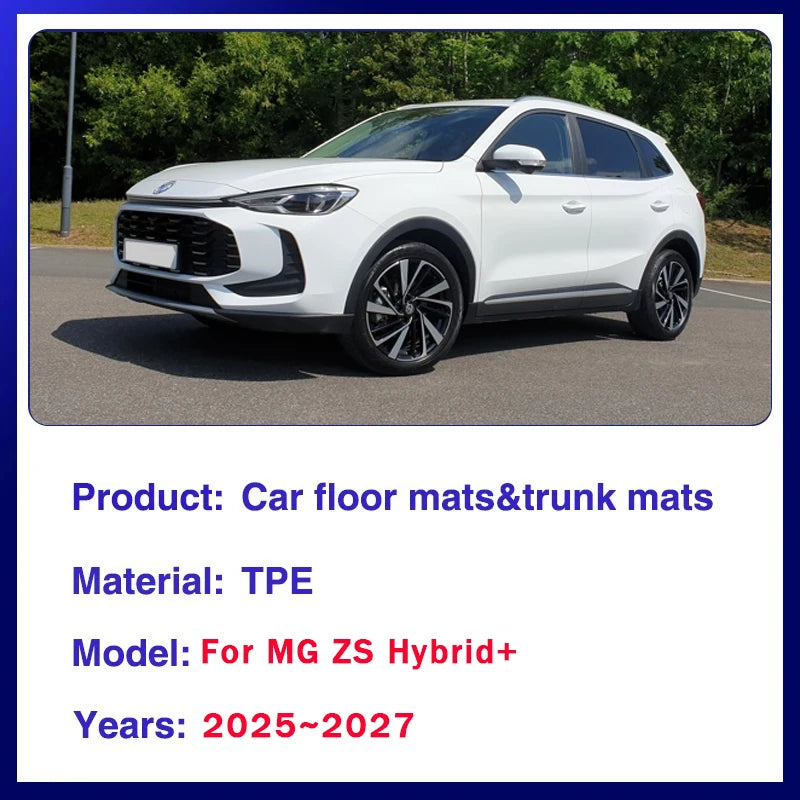 Car Floor Mats For MG ZS Hybrid+ ZS PRO MK2 2025 2026 2027 5seat Waterproof Pad Left Hand Driver Rug Foot Cover Auto Accessories