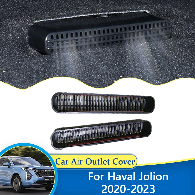 For Haval Jolion 2020 2021 2022 2023 Car Rear Seat Air Outlet Cover Trim Exhaust Conditioner Anti-Clogging Stickers Accessories