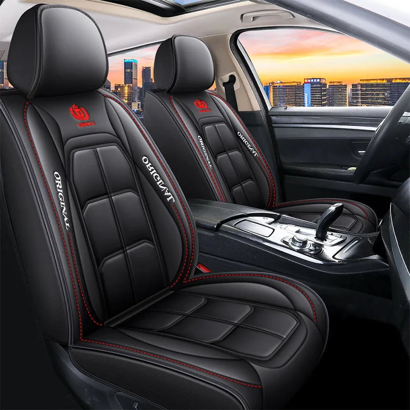 1pc All-inclusive seat cover full leather car seat cushion single seat main and passenger seat cover four seasons universal