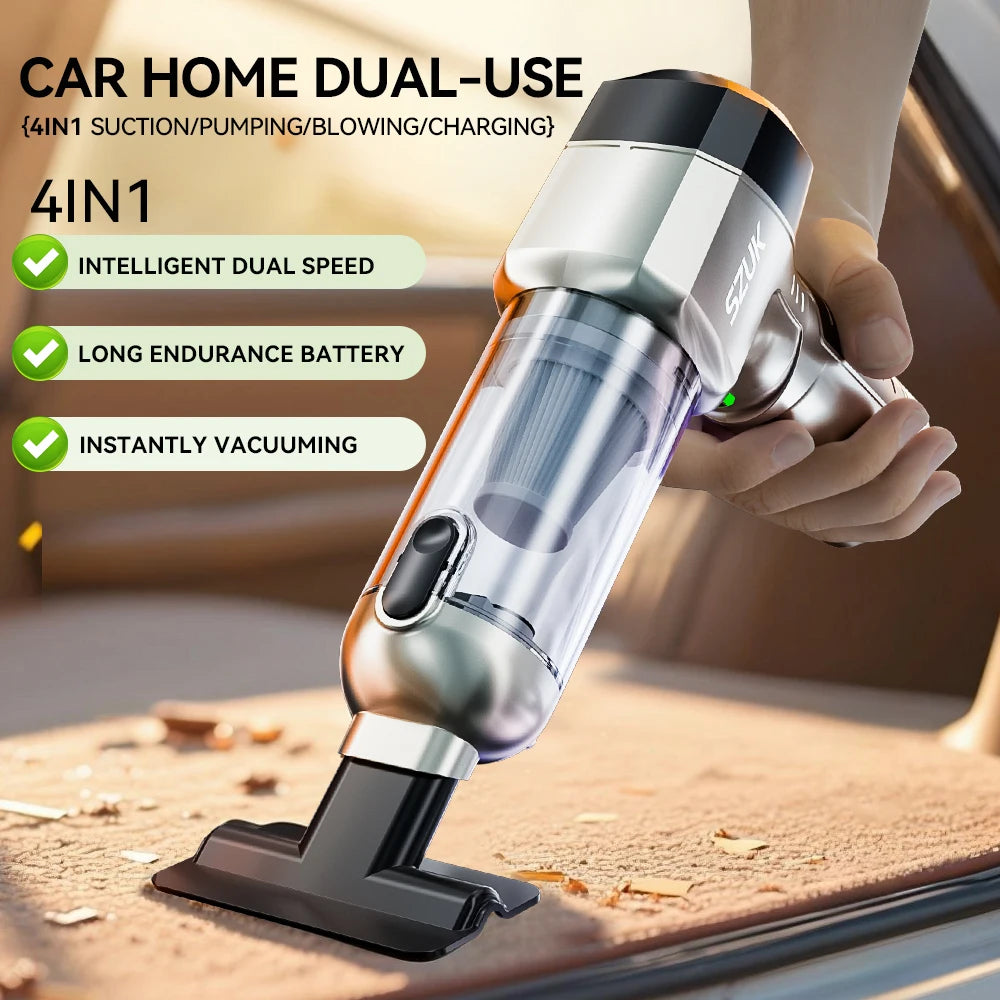 Car Vacuum Cleaner High Power Portable Handheld Wireless Brushless Motor Cleaning Machine Powerful Air Duster for Home Appliance
