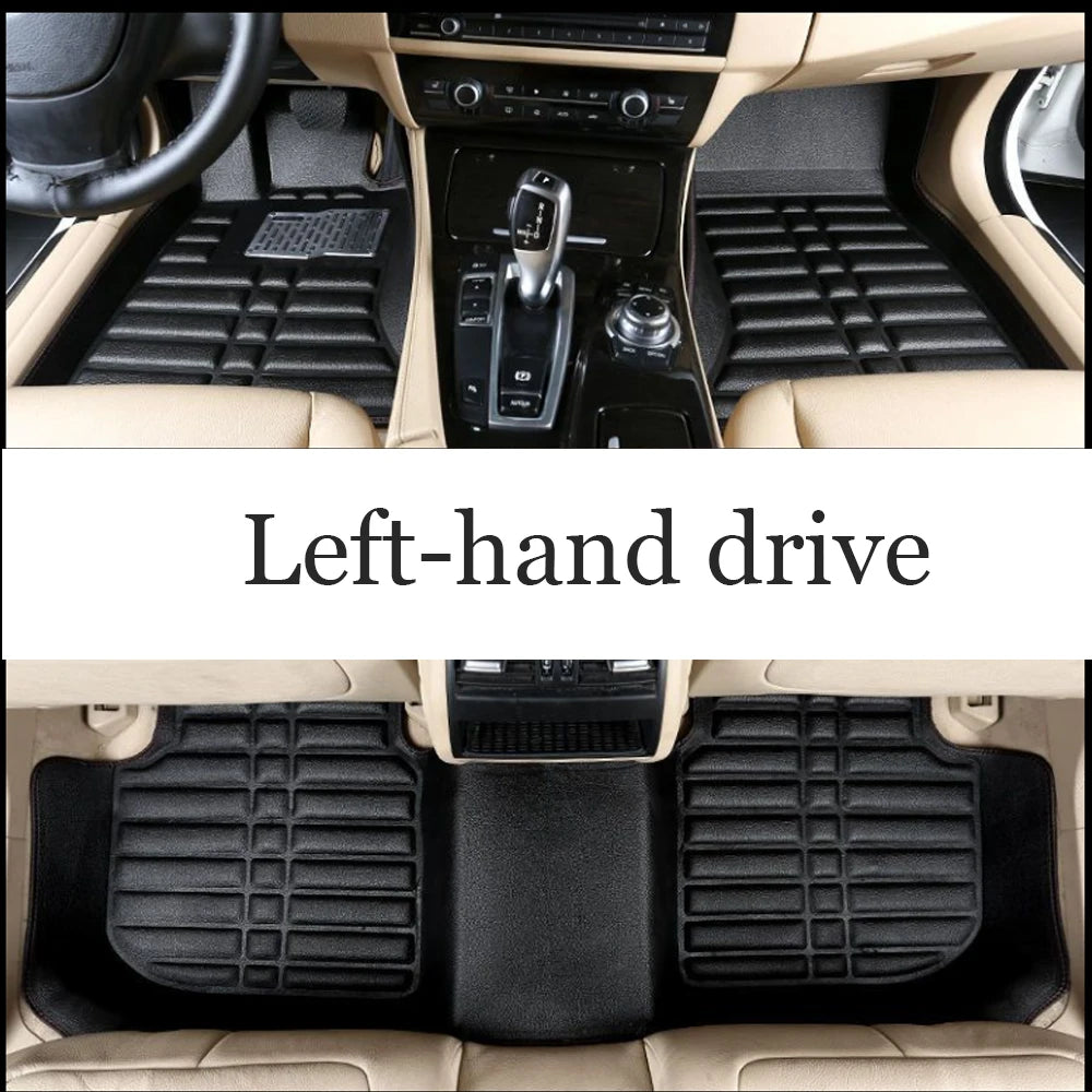 Car Leather Floor Mat for Ford Fiesta ST B299 MK6 WS WT WZ 2009~2017 Anti-dirty Foot Liner Waterproof Carpet Custom Accessories