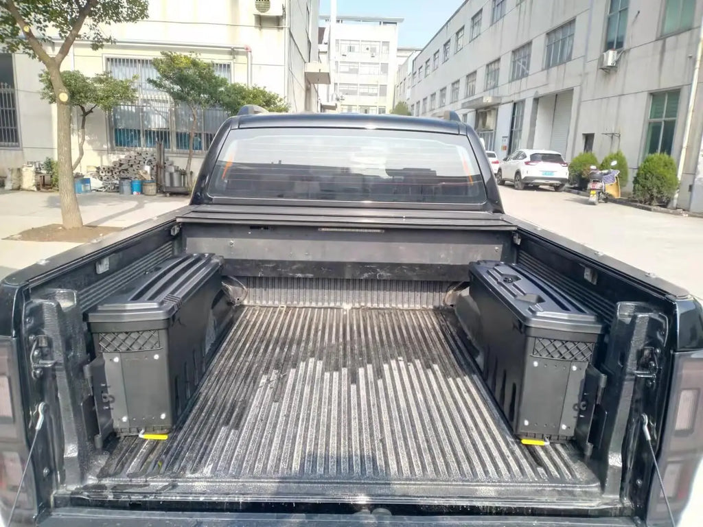 Caja de herramientas para caja de camioneta, almacenamiento, portón trasero, caja de herramientas abatible para Ford Ranger Raptor 2015-2024, accesorios para camioneta 4x4