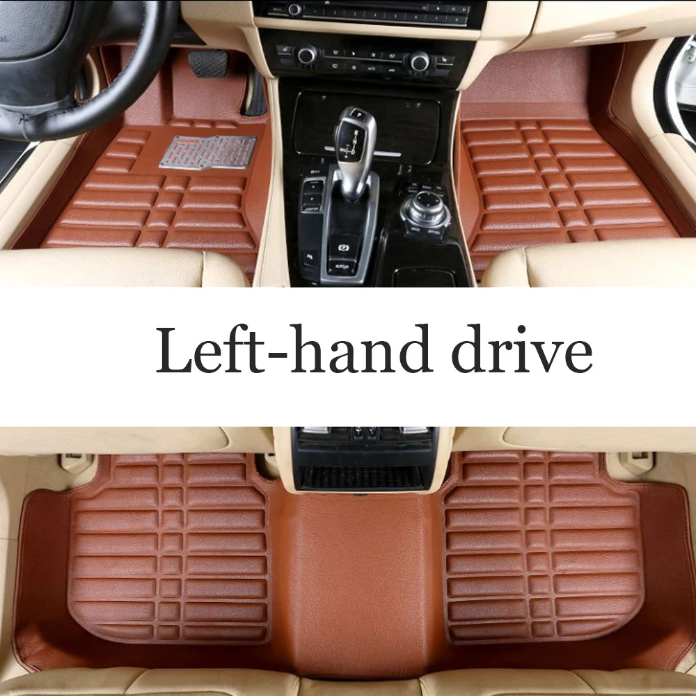 Car Leather Floor Mat for Ford Fiesta ST B299 MK6 WS WT WZ 2009~2017 Anti-dirty Foot Liner Waterproof Carpet Custom Accessories
