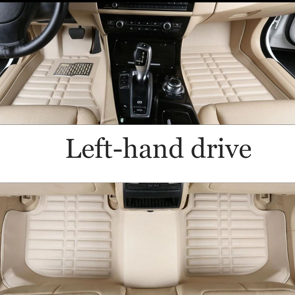 Car Leather Floor Mat for Ford Fiesta ST B299 MK6 WS WT WZ 2009~2017 Anti-dirty Foot Liner Waterproof Carpet Custom Accessories