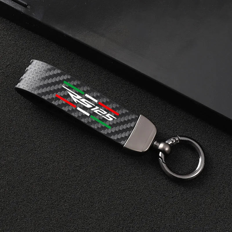 For Aprilia RS125 RS 125 ApriliaRS125 leather motorcycle keychain motorcycle accessories