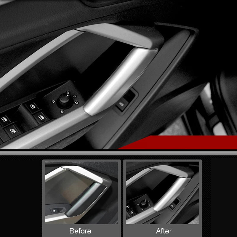Fit for Audi Q3 F3 Sportback 2019 2020 2021 Car Accessories ABS Side Door Handle Decorative Cover Trim 4pcs