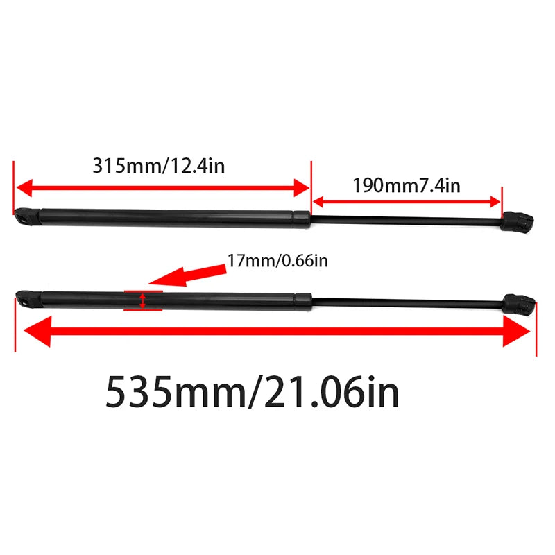 Soporte de elevación para portón trasero de coche, amortiguadores, accesorios para Volkswagen Tiguan 2009, 2010, 2011, 2012, 2013, 2014, 2015, 2016 y 2017