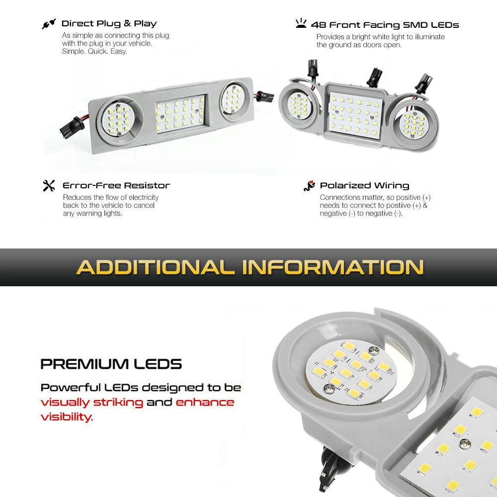 LED Car Interior Dome Reading Light For VW Passat Golf Jetta Tiguan Touran Sharan Seat Alhambra Leon Skoda Octavia Superb Yeti