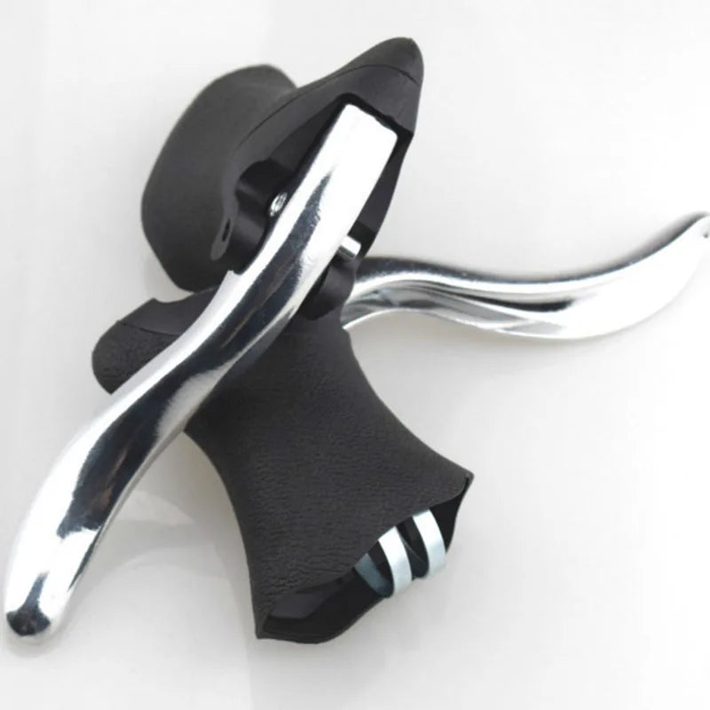 22.2-23.8mm Bicycle Brake Levers Handle Road Bike Cycling Front and Rear Brake Levers Drop Handlebar Set Bike Parts