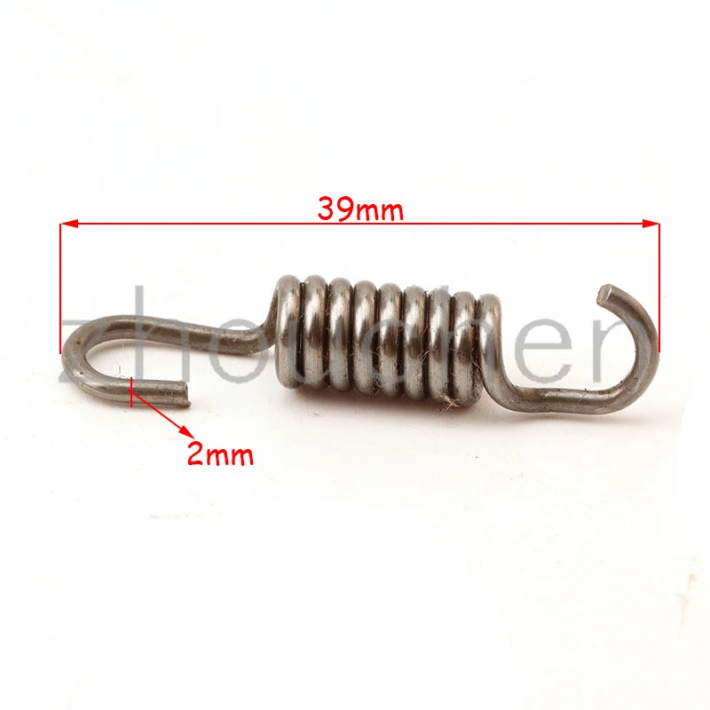 6 Pieces 2 Stroke Engine Parts Clutch Pads Spring for 49cc Mini Pocket Bike