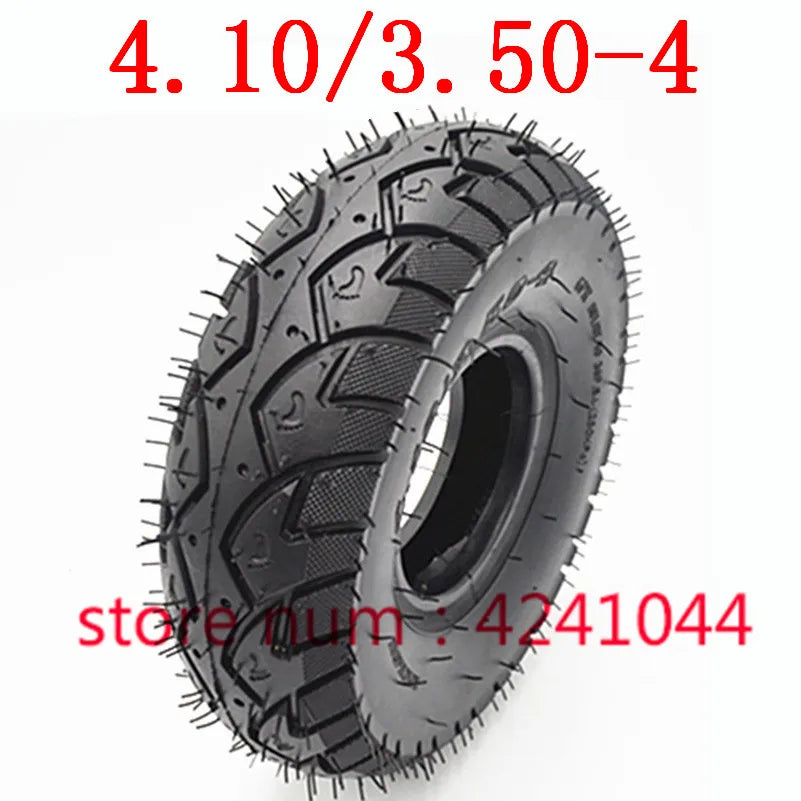 10 Inch 4.10 3.50-4 Tyre 4.10-4 Outer Tires  Inner Tube Fit Electric Tricycle Trolley  Scooter Warehouse Car
