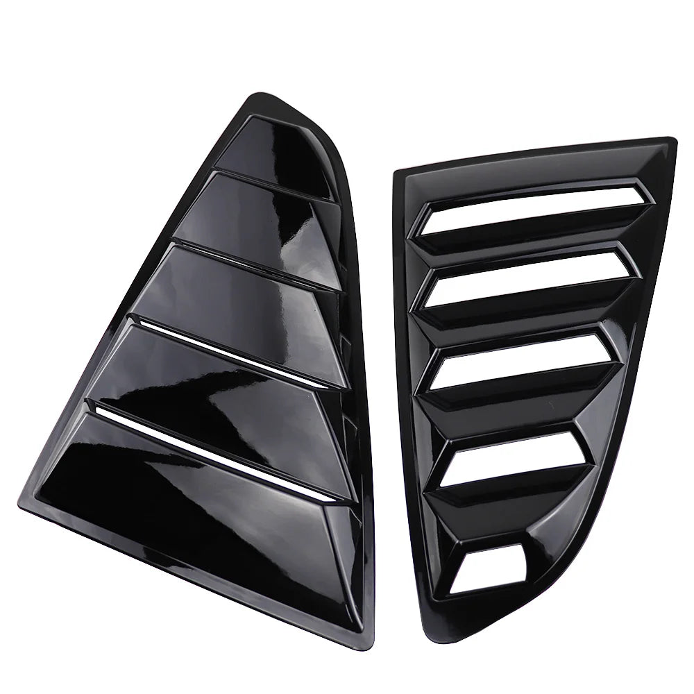 For Ford Mustang Rear Quarter Window Louvers Spoiler Scoops Car Tunning Panel Side Air Vent Cover 2015 2016 2017 2018 2019-2023