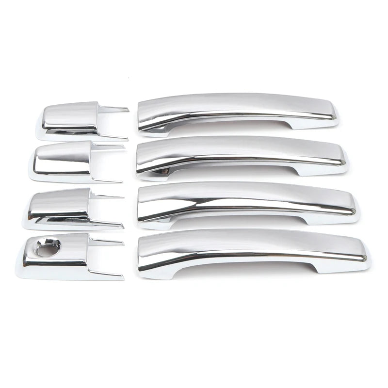 Car Accessories For Mitsubishi Pajero V80 V93 V95 V97 V98 2007-2021 ABS Chrome Exterior Door Handle Cover Trim 8pcs