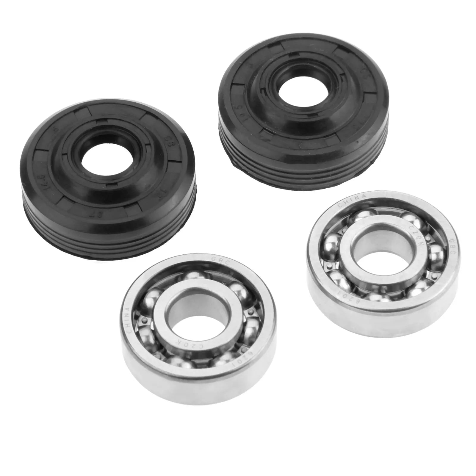 2Pcs Oil Seal Crankshaft Main Bearing Kit Garden Power Tools Fits for Husqvarna 36 41 136 137 141 142 Chainsaw