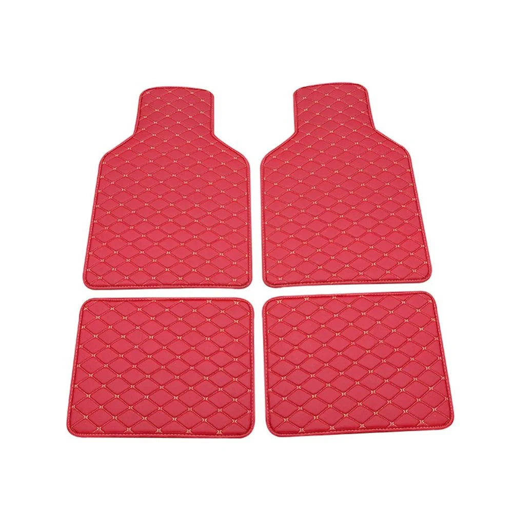 4pcsCar Floor Mats Carpet Floor Mat SetUniversal Fit Car Floor Mats Protection, Auto Front & Rear Carpet Mat for Sedan SUV Truck