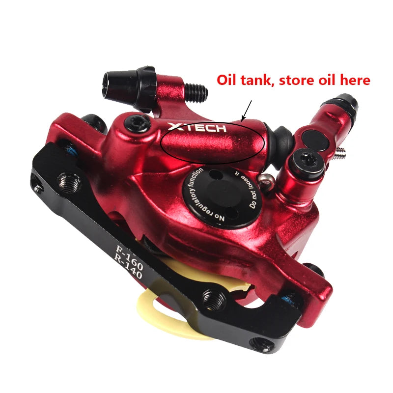 ZOOM HB100 MTB Hydraulic Brakes Set Bicycle Caliper Disc Brakes For Mountain Bike Pushes Caliper Piston Cycling With Rotor 160mm