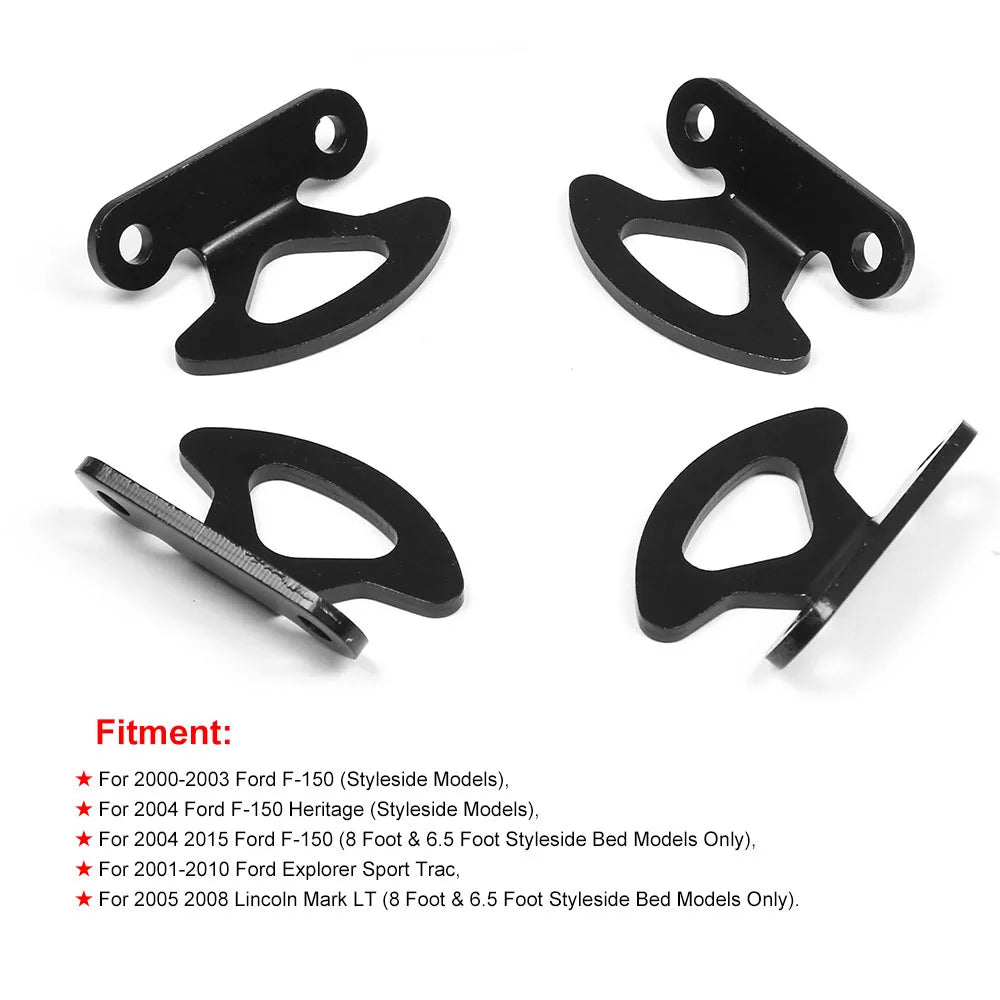 For Ford F150 Explorer Sport Trac 2000-2017 Truck Bed Box Inner Tie Down Hooks