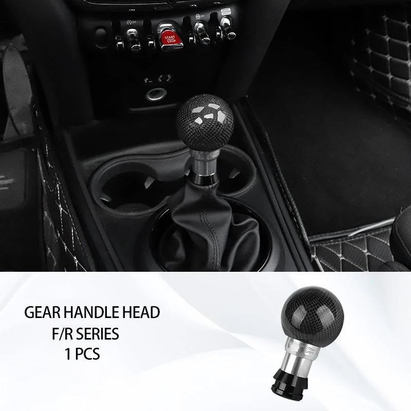 Car Interior Accessories For Mini Cooper F54 F55 F56 F57 F60 Real Carbon Fiber Decorative Cover Sticker Protective Auto Part