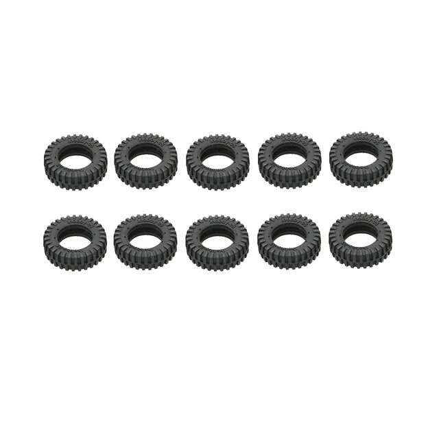 10PCS Mini Tires Diameter 10/20/24/32/40/50mm Emulated Tyres Black Micro Wheel for RC Fishing Bait Boat/RC Simulation Boat Parts