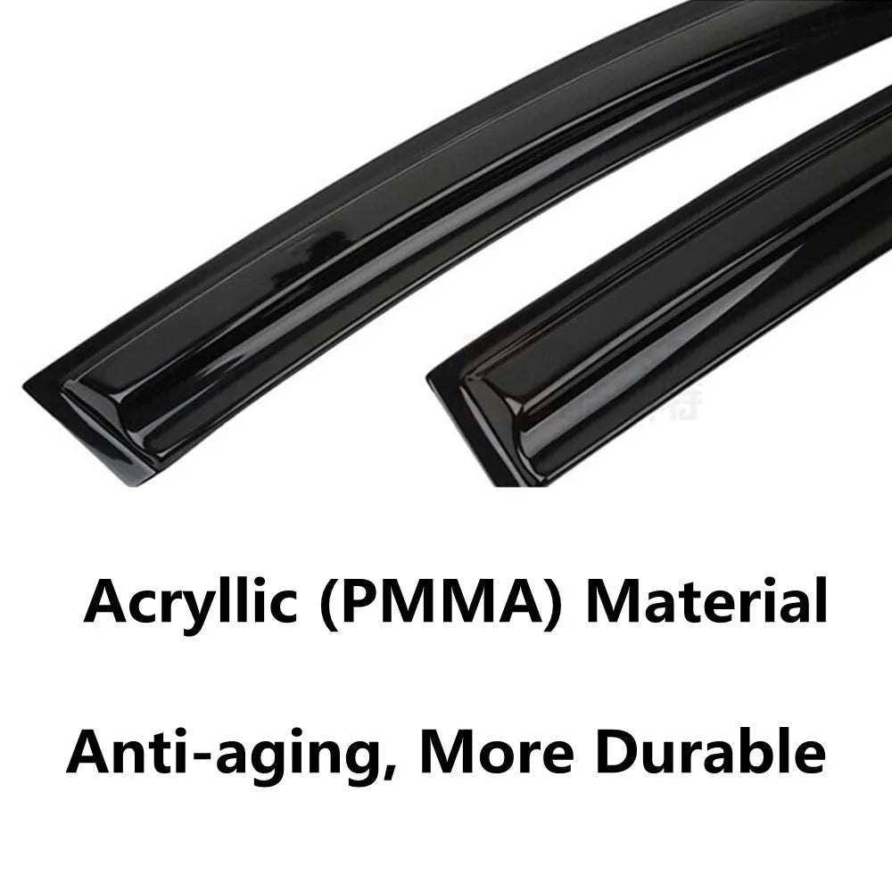 For VW Touran 5-Seat 2006-2015 Car Styling Accessories Window Visor Deflector Weathershield Sun Rain Deflector Guards Cover Trim