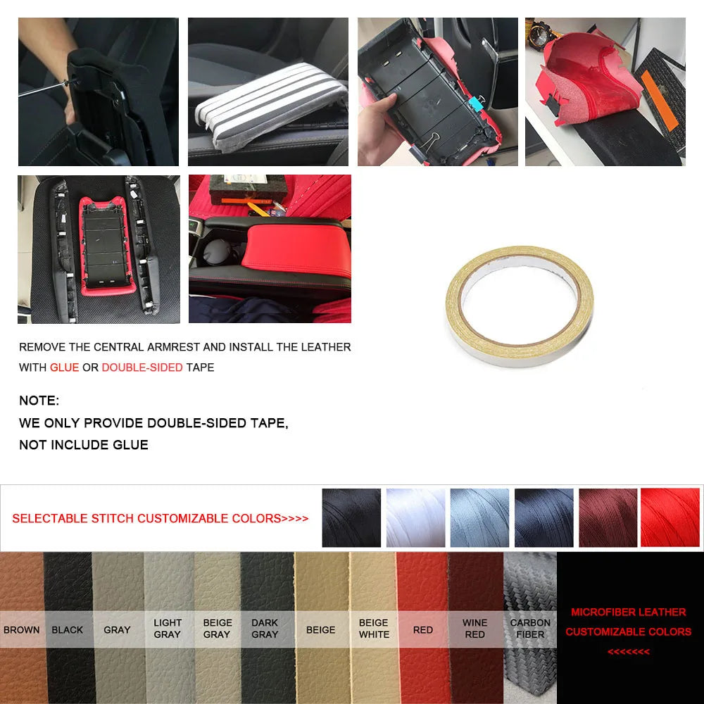 Car-styling Center Console Control Armrest Box Microfiber Leather Cover For Volvo S80 1999 2000 2001 2002 2003 2004 2005 2006