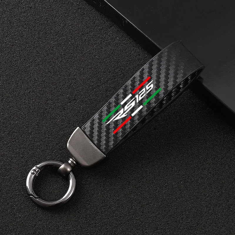 For Aprilia RS125 RS 125 ApriliaRS125 leather motorcycle keychain motorcycle accessories