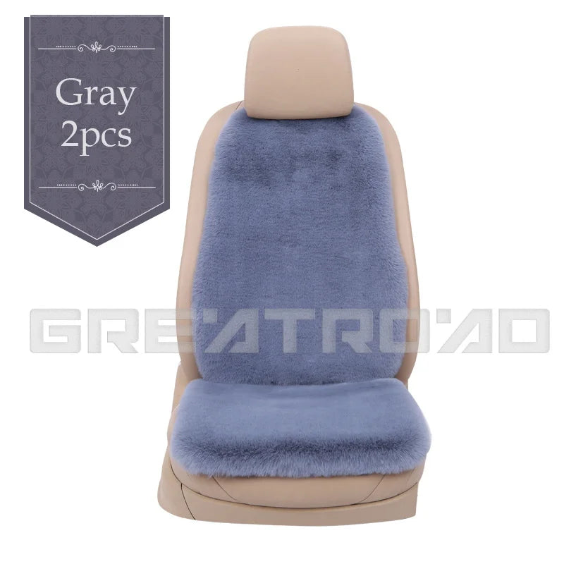 Car Full Seat Cover Protector Accessories Artificial Plush Warm Car Interior Covers Auto Cushion Cover 5 Seat Universal Size