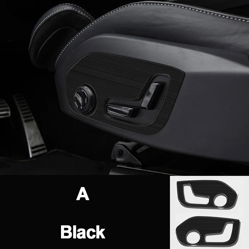 For Volvo XC60 XC90 S90 2018 2019 2020 2021 ABS Car Seat Adjustment Switch Knob Panel Trim Covers Interior Moulding Accessories