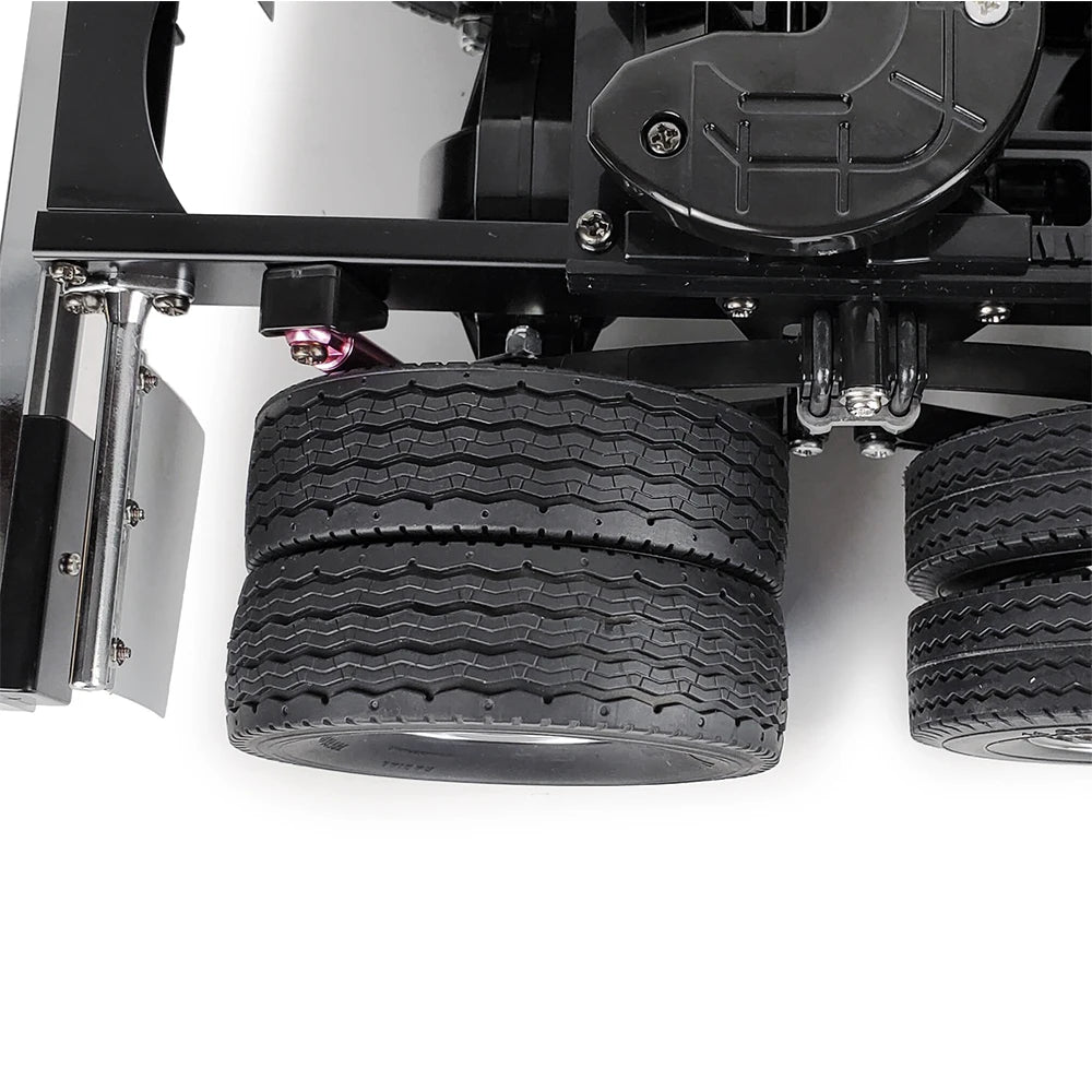 TRINOOD 1/2/4Pcs Rubber Tyre Wheel Tires for 1/14 Tamiya Truck Tractor Trailer Cargo Tow Drag Upgrade Parts