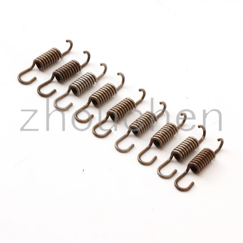 6 Pieces 2 Stroke Engine Parts Clutch Pads Spring for 49cc Mini Pocket Bike